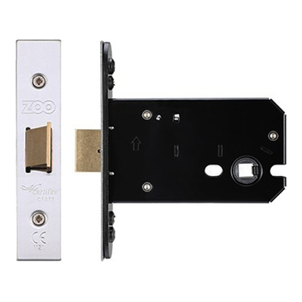 ZUKF102SS • 101mm [082mm] • Satin Stainless • Square • Zoo Hardware Compact Latch
