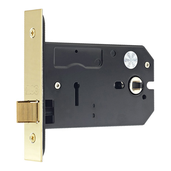 ZUKH127PVD • 127mm [101mm] • PVD Brass • Zoo Hardware Horizontal Mortice Latch