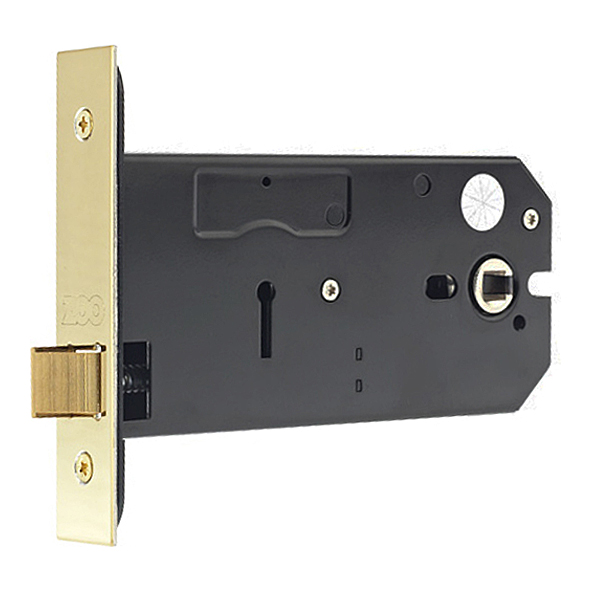 ZUKH152PVD • 152mm [127 mm] • PVD Brass • Zoo Hardware Horizontal Mortice Latch