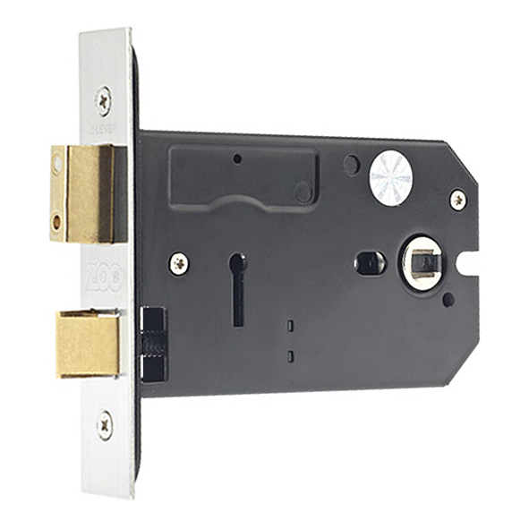 ZUKH3127SS • 127mm [101 / 038mm] • Satin Stainless • Zoo Hardware Horizontal 3 Lever Sashlock