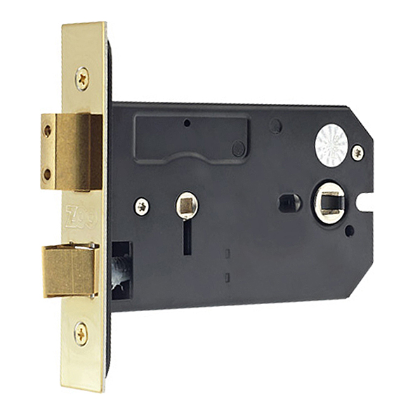 ZUKHB127PVD • 127mm [101 / 038mm] • PVD Brass • Zoo Hardware Horizontal Bathroom Lock