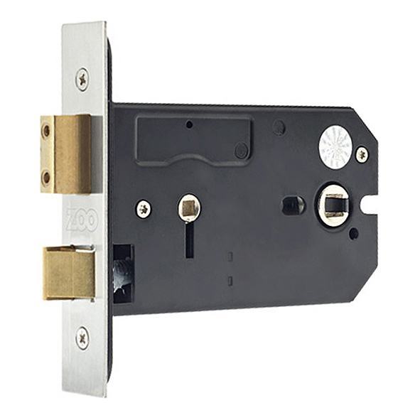 ZUKHB127SS • 127mm [101 / 038mm] • Satin Stainless • Zoo Hardware Horizontal Bathroom Lock