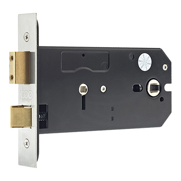 ZUKHB152SS • 152mm [127 / 051mm] • Satin Stainless • Zoo Hardware Horizontal Bathroom Lock