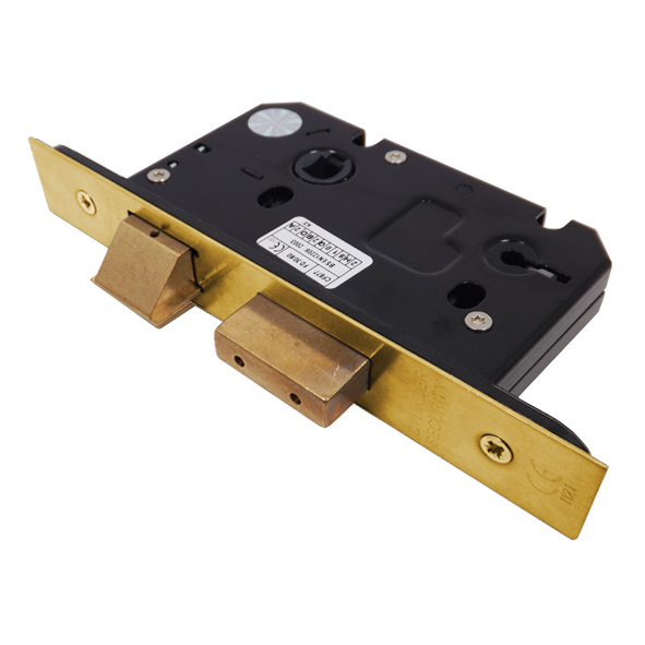 ZUKS364PVD • 065mm [044mm] • PVD Brass • Zoo Hardware 3 Lever Sashlock