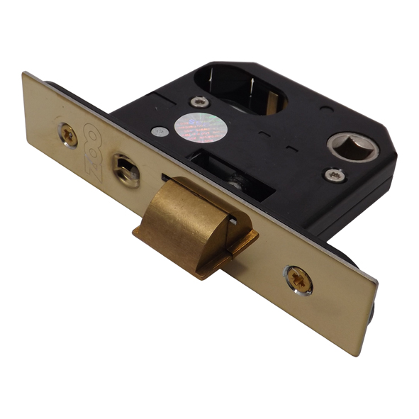 ZURNL64PVD  065mm [044mm]  PVD Brass  Zoo Hardware Retro Fit Oval Cylinder Nightlatch Case [Union 2332]