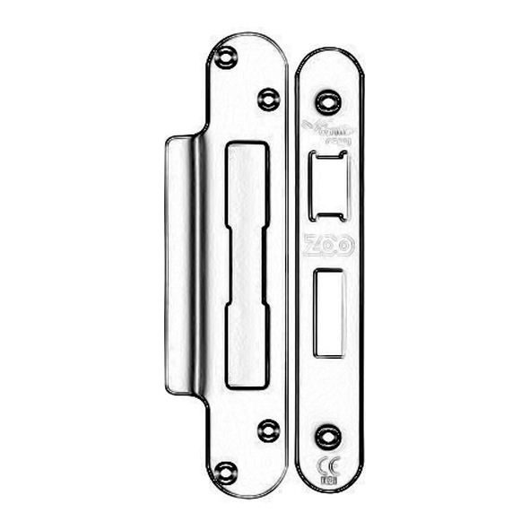 ZLAP10R-ETB  Radiused Forend & Striker  Etna Bronze  For Zoo Hardware Sash & Bath Locks