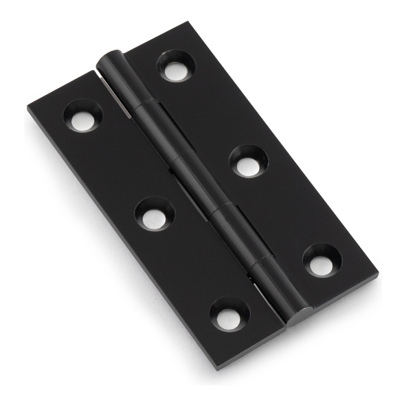 AW064-CH-BL • 64 x 35 x 2.2mm • Black • Alexander & Wilks Solid Drawn Cabinet Butt Hinges