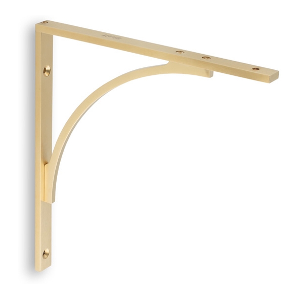AW740SBPVD  205 x 222mm  Satin Brass  Alexander & Wilks Eden Shelf Bracket