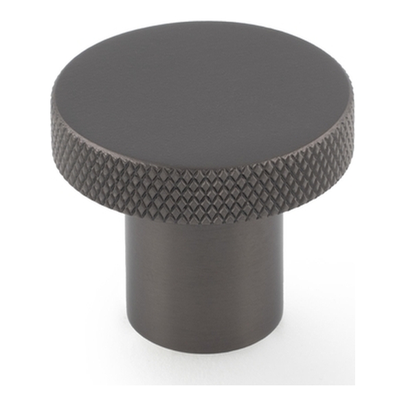 AW802-30-DBZ  30mm  Dark Bronze  Alexander & Wilks Hanover Knurled Cabinet Knob