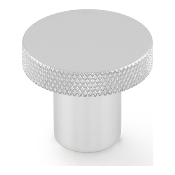 AW802-30-PC  30mm  Polished Chrome  Alexander & Wilks Hanover Knurled Cabinet Knob