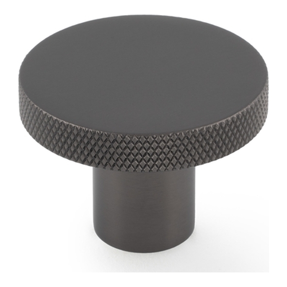 AW802-38-DBZ  38mm  Dark Bronze  Alexander & Wilks Hanover Knurled Cabinet Knob