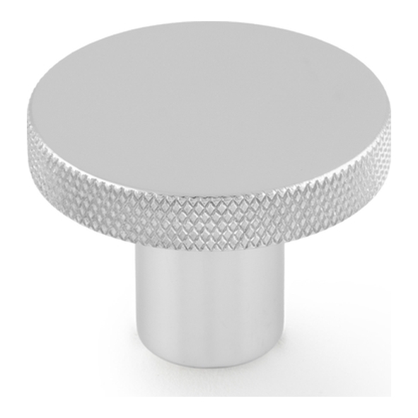 AW802-38-PC  38mm  Polished Chrome  Alexander & Wilks Hanover Knurled Cabinet Knob