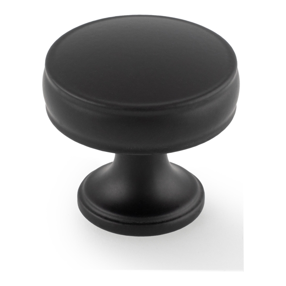 AW808-32-BL  32mm  Black  Alexander & Wilks Lynd Cabinet Knob