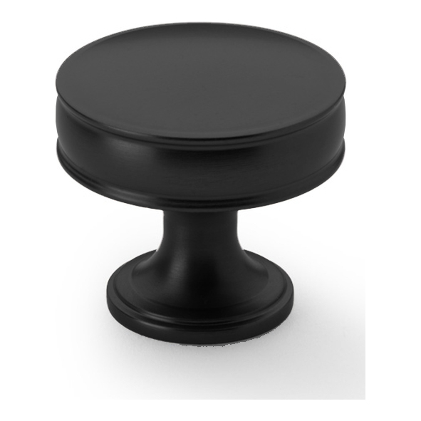 AW808-38-BL  38mm  Black  Alexander & Wilks Lynd Cabinet Knob