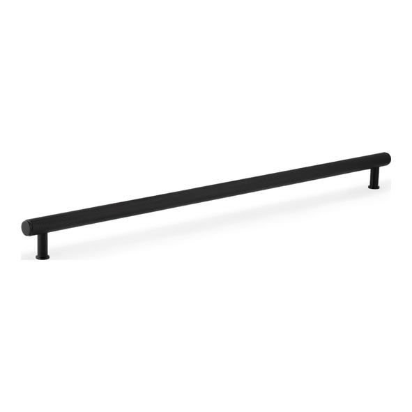 AW809-448-BL � 448mm c/c � Black � Alexander & Wilks Crispin Knurled T-Bar Cabinet Pull