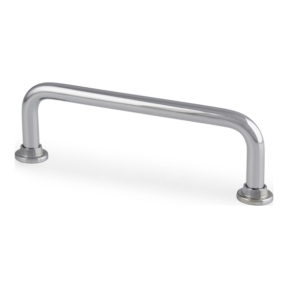 AW811-96-PC  07mm Ø x 096mm c/c  Polished Chrome  Alexander & Wilks Scandi D Cabinet Pull