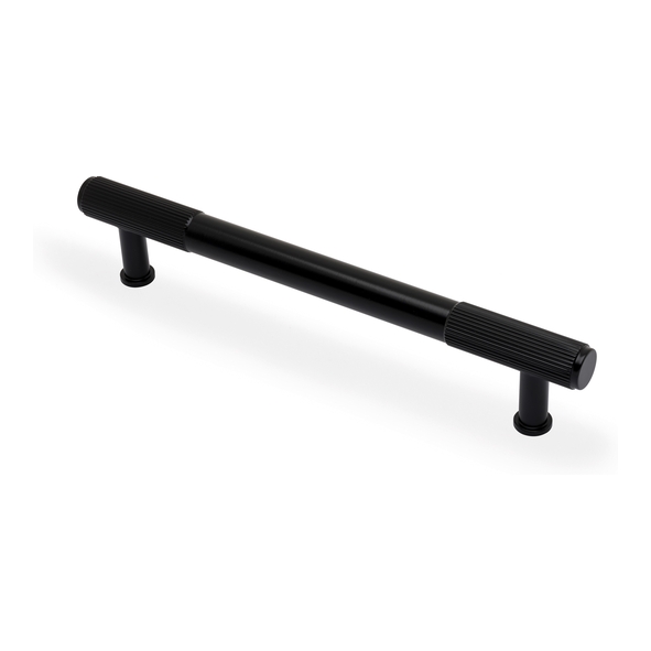 AW854R-160-BL � 160mm c/c � Black � Alexander & Wilks Washington Reeded T-Bar Cabinet Handle