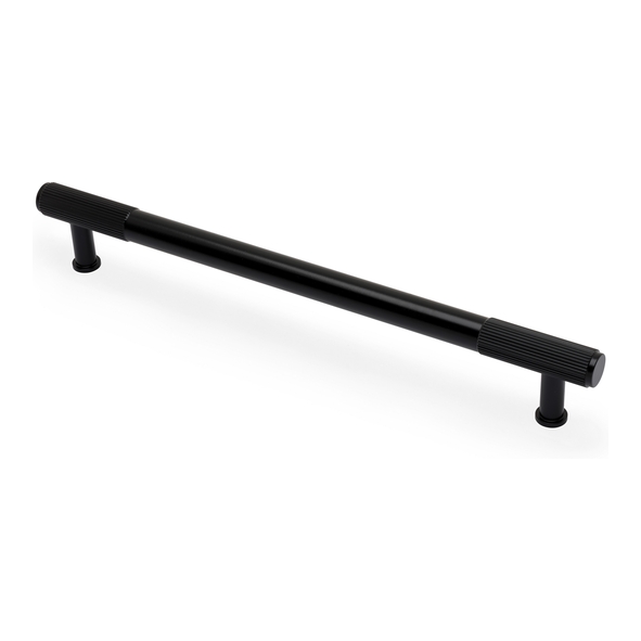 AW854R-224-BL  224mm c/c  Black  Alexander & Wilks Washington Reeded T-Bar Cabinet Handle