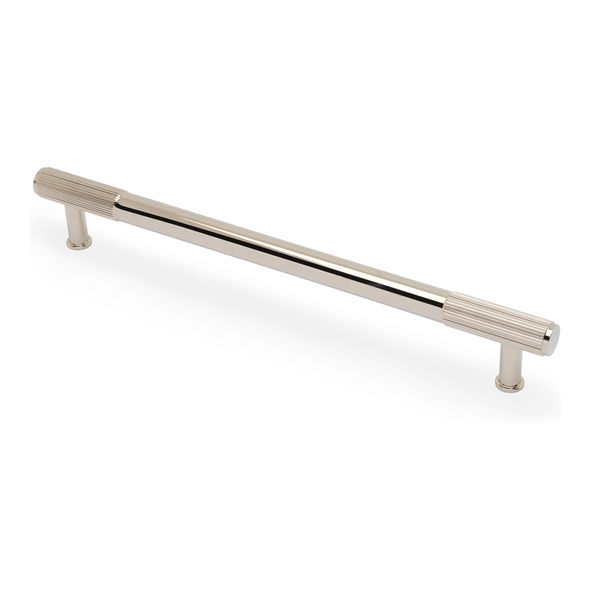 AW854R-224-PNPVD  224mm c/c  Polished Nickel  Alexander & Wilks Washington Reeded T-Bar Cabinet Handle
