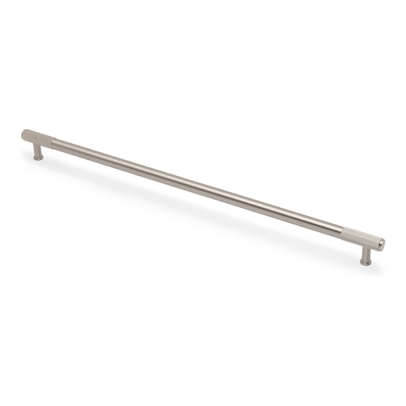 AW854R-448-SN  448mm c/c  Satin Nickel  Alexander & Wilks Washington Reeded T-Bar Cabinet Handle