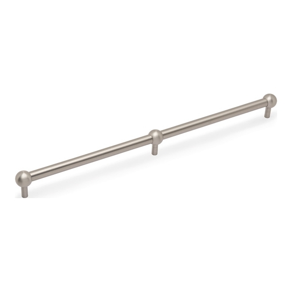 AW856-448-SN � 448mm c/c � Satin Nickel � Alexander & Wilks Plain Ceasar Cabinet Pull