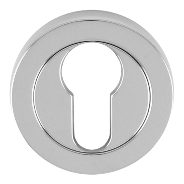 EUL001CP  Polished Chrome  Carlisle Brass Finishes Round Euro Cylinder Escutcheon