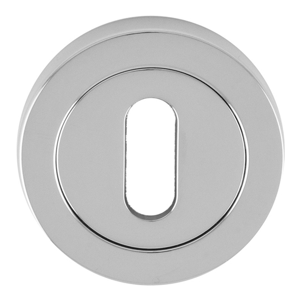 EUL002CP  Polished Chrome  Carlisle Brass Finishes Round Mortice Key Escutcheon