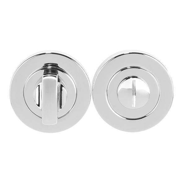 EUL004CP  Polished Chrome  Carlisle Brass Finishes Round Bathroom Turn With Release