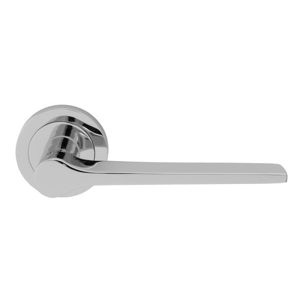 EUL020CP  Polished Chrome  Carlisle Brass Finishes Velino Levers On Round Roses