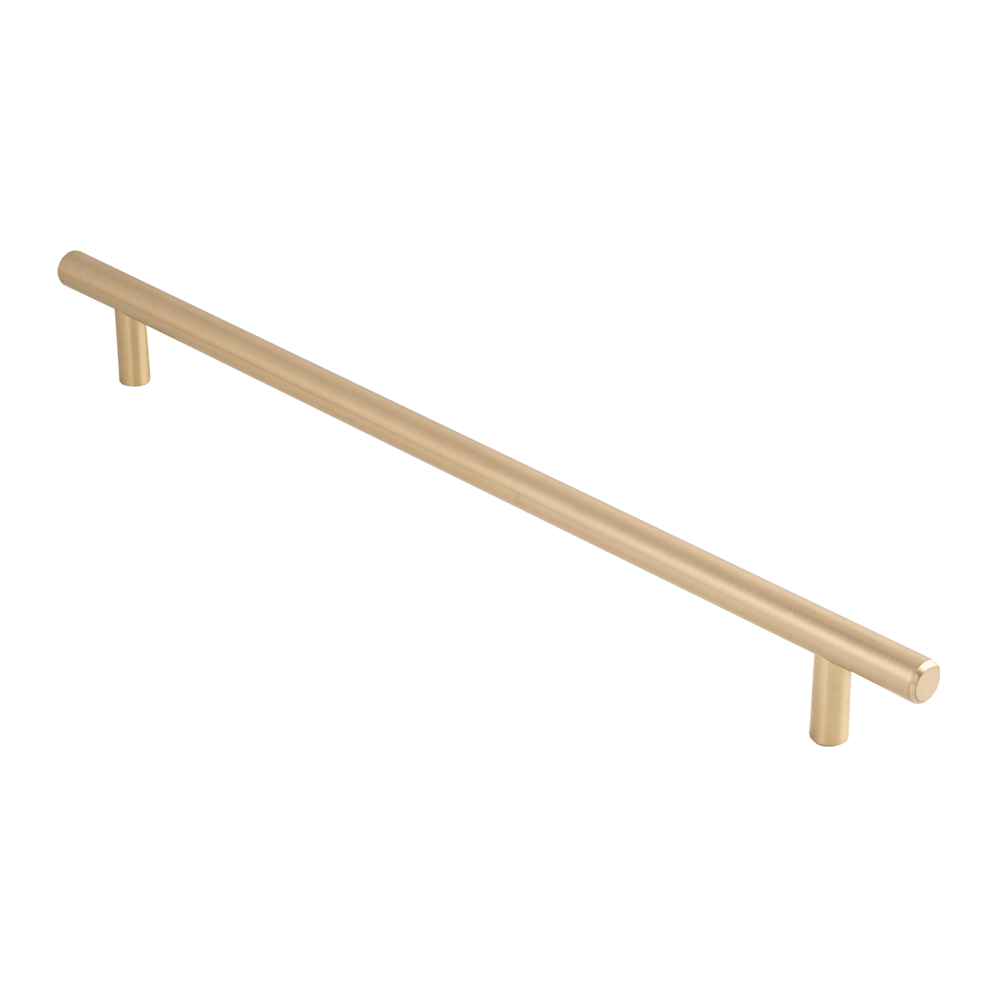 FTD445FSB  288 x 348 x 35mm  Satin Brass  Fingertip Design Pedestal 12mm Ø Cabinet Pull Handle