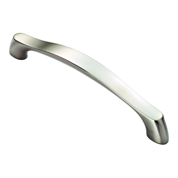 FTD2080BSN  160 x 195 x 41mm  Satin Nickel  Fingertip Design Chunky Arched Grip Cabinet Pull Handle