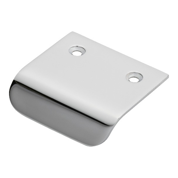 FTD3015BCP  50 x 48 x 2mm  Polished Chrome  Fingertip Design Hidden Finger Cabinet Pull Handle
