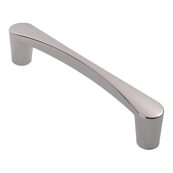 FTD3150ASN  128 x 146 x 34mm  Satin Nickel  Fingertip Design Venturi Waisted Cabinet Pull Handle