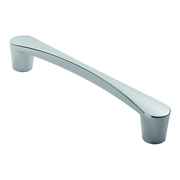 FTD3150BCP  160 x 181 x 36mm  Polished Chrome  Fingertip Design Venturi Waisted Cabinet Pull Handle