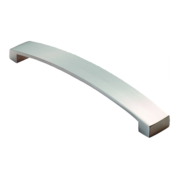 FTD3160BSN  224 x 238 x 34mm  Satin Nickel  Fingertip Design Curva Bow Cabinet Pull Handle