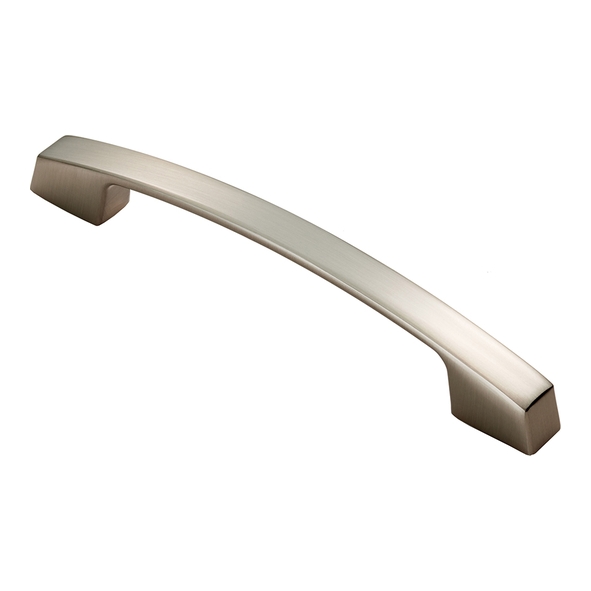 FTD3165BSN  128 x 169 x 27mm  Satin Nickel  Fingertip Design Bridge Cabinet Pull Handle