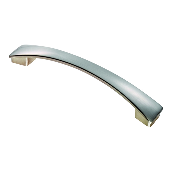 FTD3170ASN  160 x 184 x 27mm  Satin Nickel  Fingertip Design Valetta Bow Cabinet Pull Handle