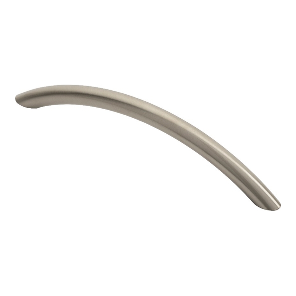 FTD450BSN  128 x 153 x 31mm  Satin Nickel  Fingertip Design Curved Bow 10mm Ø Cabinet Pull Handle