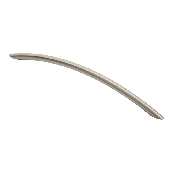 FTD450ESN  224 x 256 x 32mm  Satin Nickel  Fingertip Design Curved Bow 10mm Ø Cabinet Pull Handle