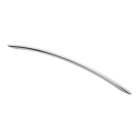 FTD450FCP  288 x 338 x 32mm  Polished Chrome  Fingertip Design Curved Bow 10mm Ø Cabinet Pull Handle