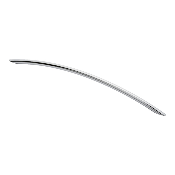 FTD450GCP  320 x 372 x 34mm  Polished Chrome  Fingertip Design Curved Bow 10mm Ø Cabinet Pull Handle