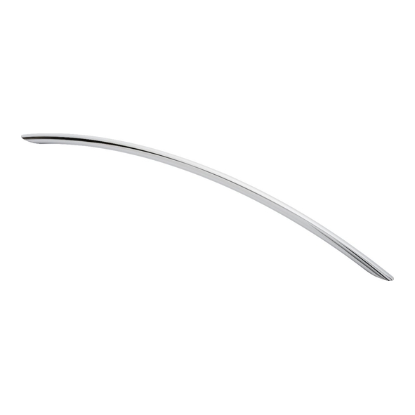 FTD450HCP  352 x 408 x 38mm  Polished Chrome  Fingertip Design Curved Bow 10mm Ø Cabinet Pull Handle