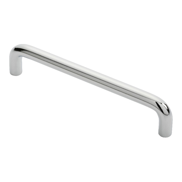 FTD460BCP  128 x 138 x 30mm  Polished Chrome  Fingertip Design D-Pattern 10mm Ø Cabinet Pull Handle
