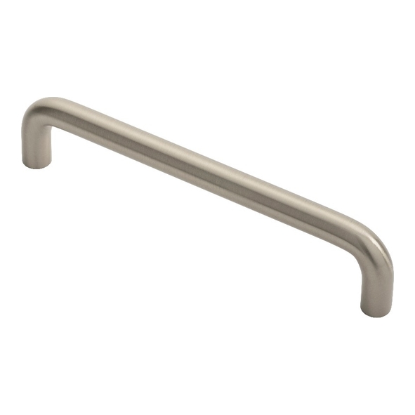 FTD460BSN  128 x 138 x 30mm  Satin Nickel  Fingertip Design D-Pattern 10mm Ø Cabinet Pull Handle