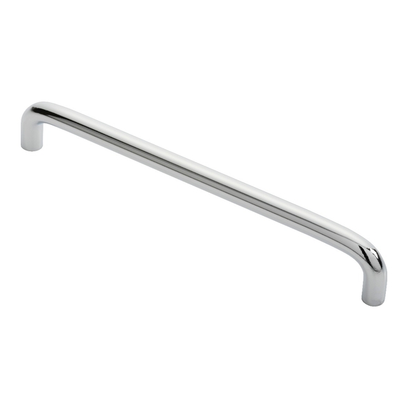 FTD460DCP  192 x 202 x 30mm  Polished Chrome  Fingertip Design D-Pattern 10mm Ø Cabinet Pull Handle