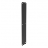 JMB82 : 475 x 75 x 1.0mm : Matt Black : Jedo Nero Radiused Finger Plate - view 1