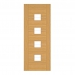 Deanta Internal Prefinished Oak Valencia Doors [Clear Etched Glass] - view 1