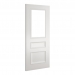 Deanta Internal White Primed Windsor Doors [Clear Bevelled Glass] - view 2