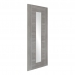 XL Joinery Internal Pre-Finished White Grey Laminate Palermo Doors [Clear Glass] - view 2