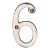 Heritage Brass C1560 Polished Nickel Face Fixing 76mm Numerals - view 7